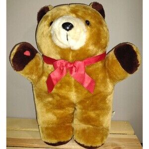 Teddy Tech Cough Buddy 15" Plush Bear Vintage 1990 Hospital Get Well Pillow